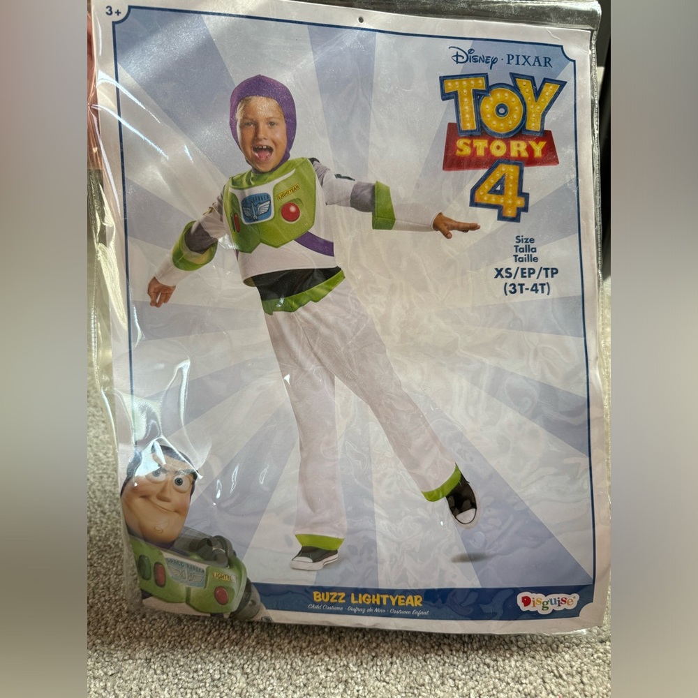 Disney Toy Story Toddler Buzz Lightyear Classic Costume 3T/4T